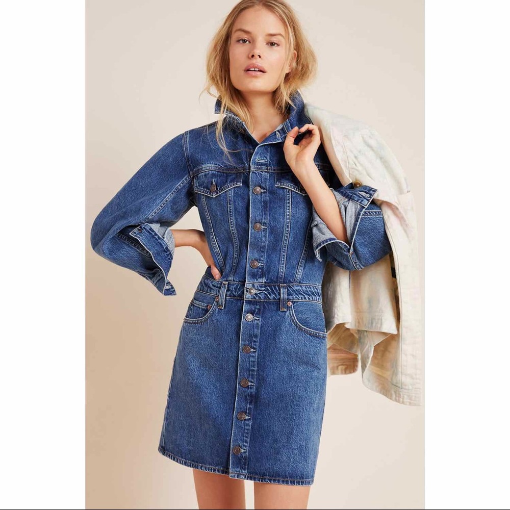 AGOLDE Denim Mini Dress - Anthropologie